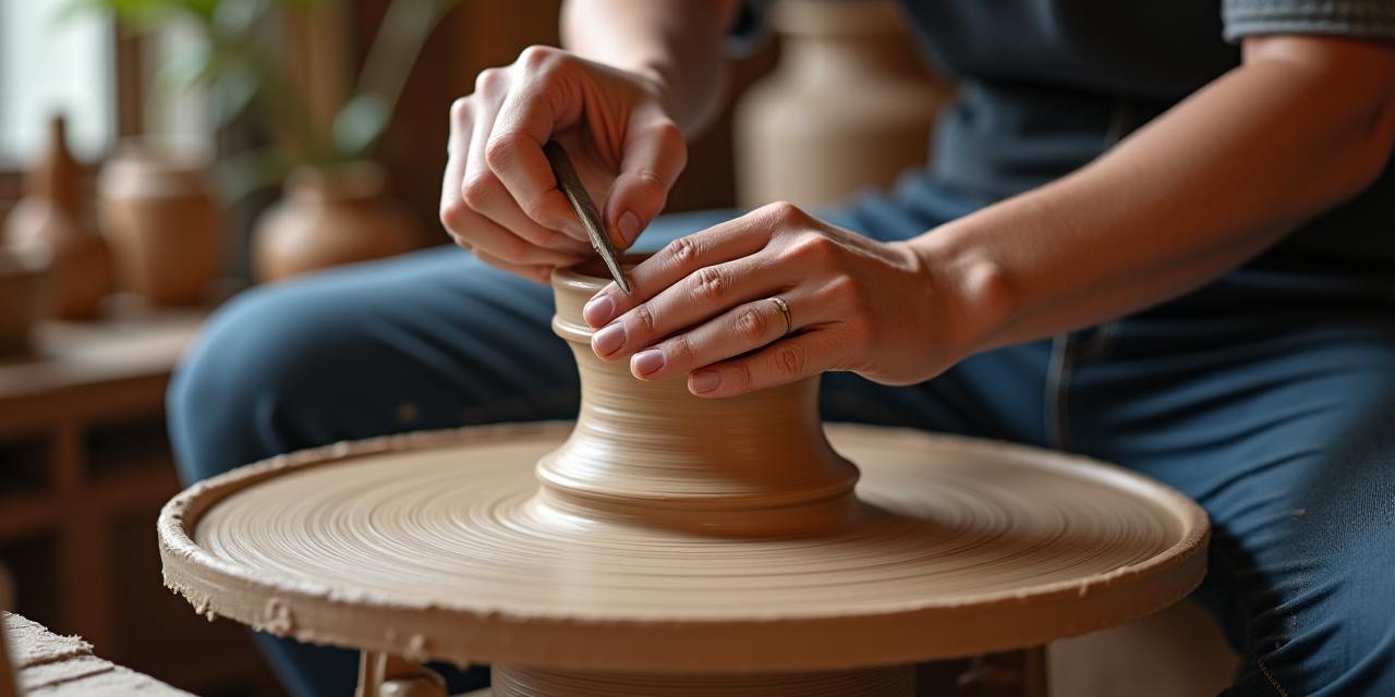 Irish pottery artisan workshop