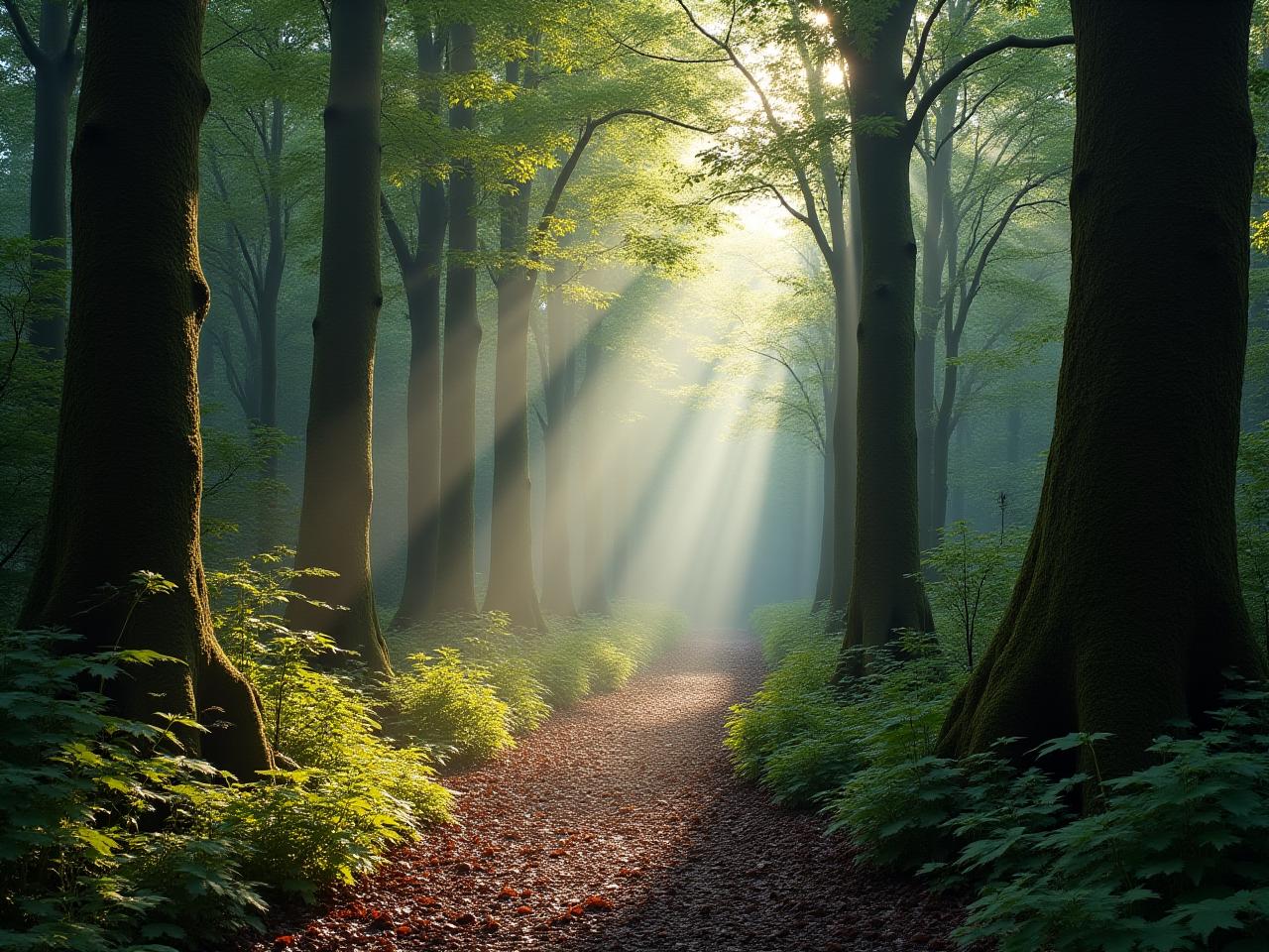 Eco-friendly hiking through ancient Irish forests